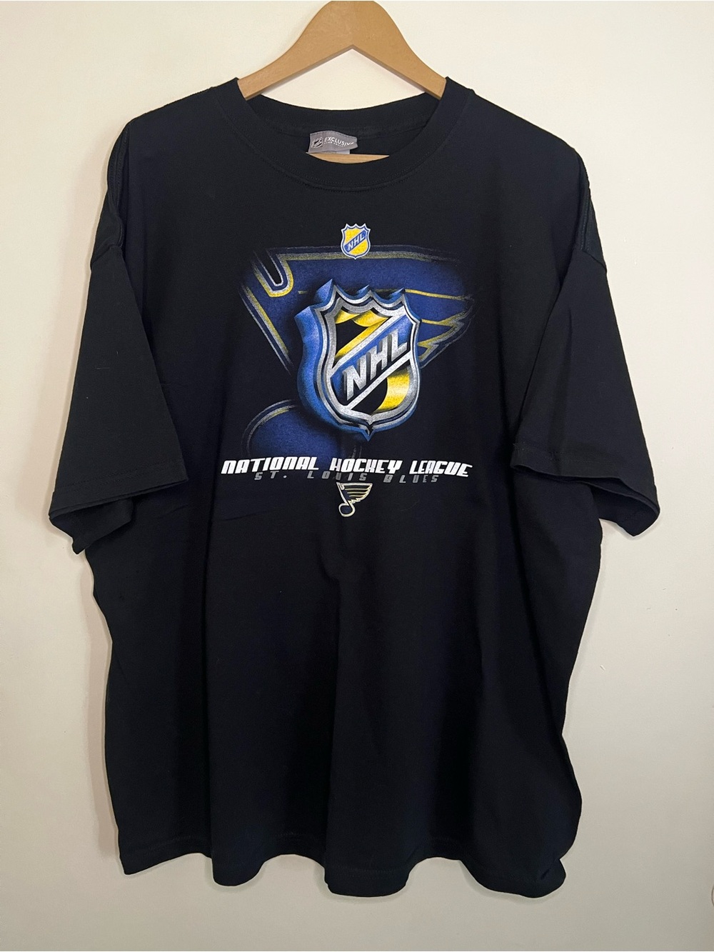 Vintage NHL Exclusive Club Collection St Louis Blues Hockey T Shirt 2XL